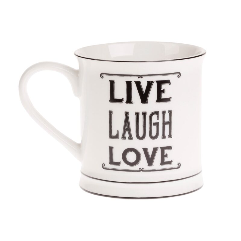 Mug LIVE LAUGH LOVE coloris blanc