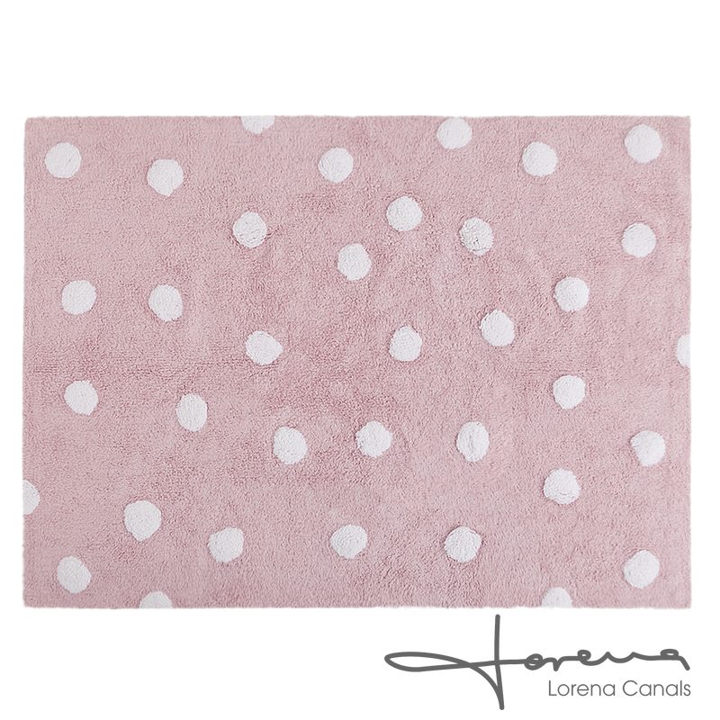 Tapis TOPOS coloris rose 120 x 160 cm