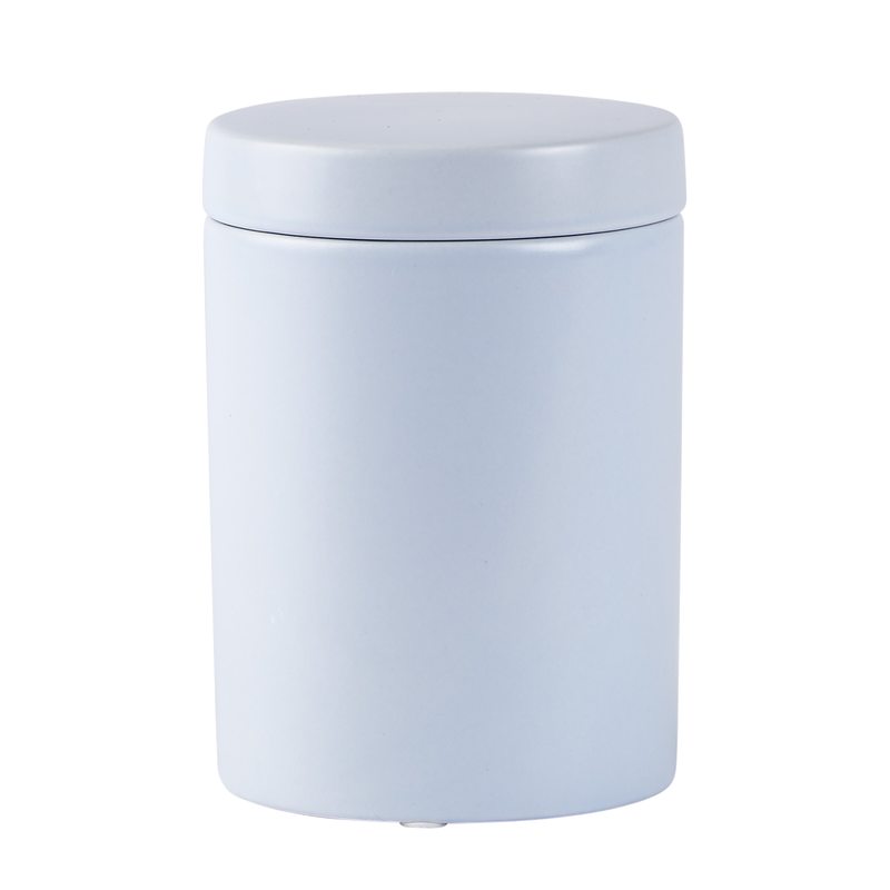 Pot OSSIAN coloris bleu hauteur 10 cm