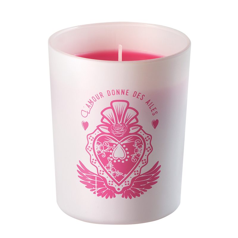 Bougie parfumée L'AMOUR DONNE DES AILES mix ananas, passion, mangue