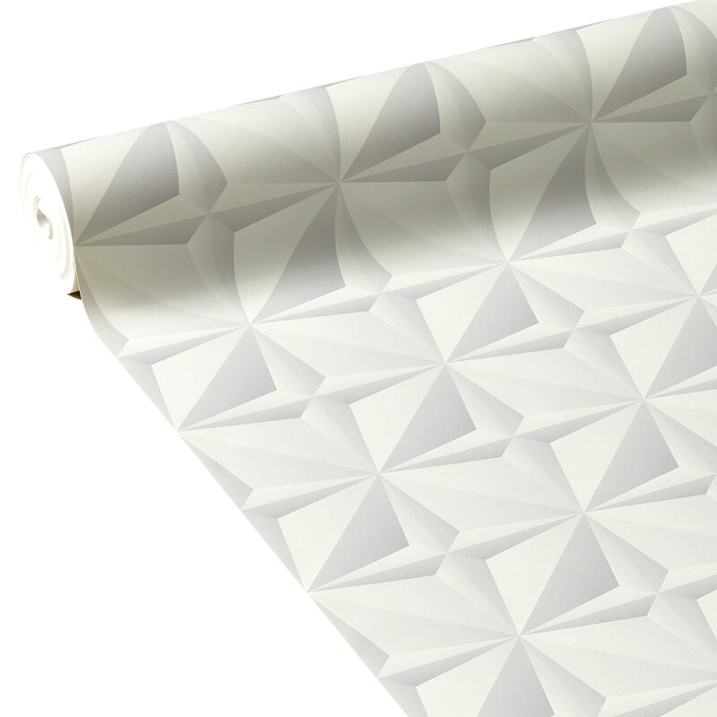 Papier peint intissé PLAYTIME coloris blanc