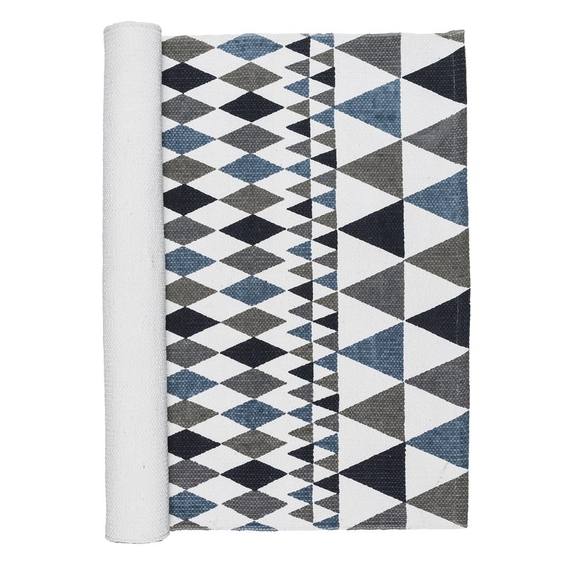 Tapis PRISMA coloris bleu 70 x 140 cm