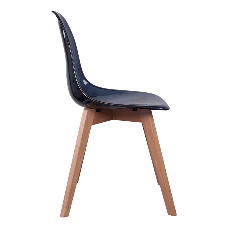 Chaise SCANDIQUE coloris noir, transparent