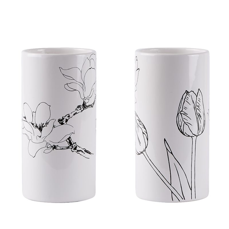 Vase MADELINE coloris blanc