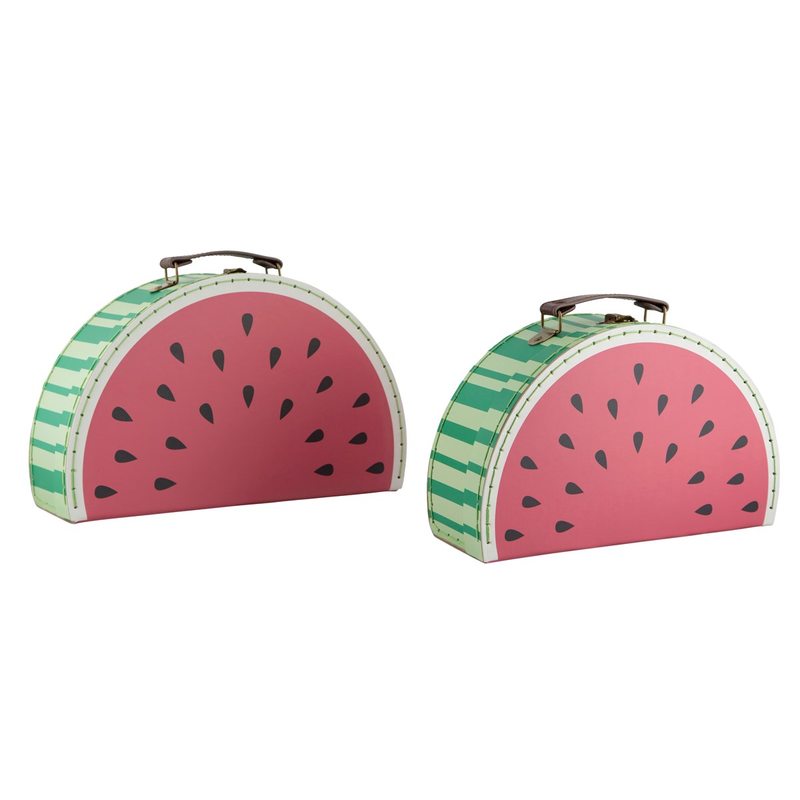 Boîte de rangement WATERMELON X2 coloris rose