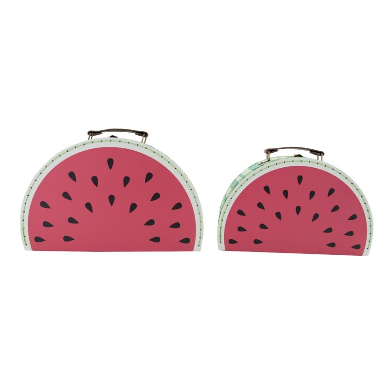 Boîte de rangement WATERMELON X2 coloris rose