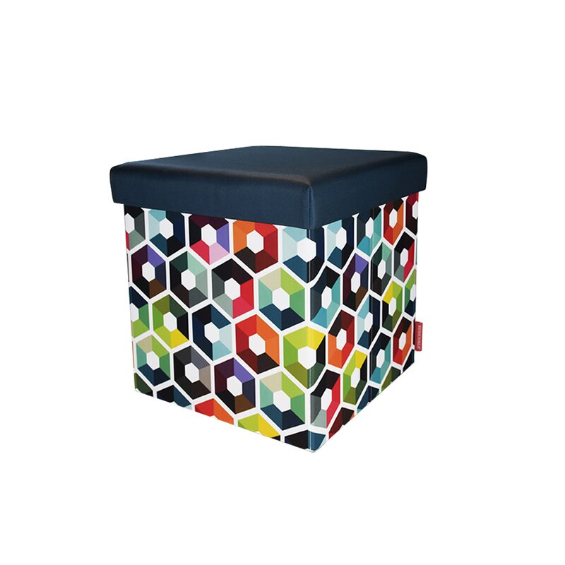 Boîte de rangement HEXAGON coloris multicolore