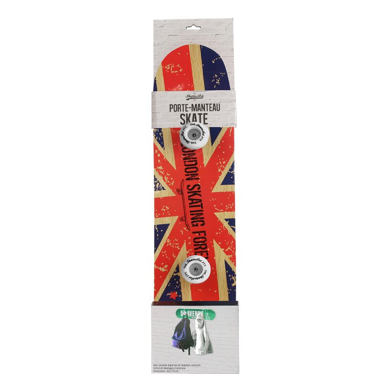 Patère LONDON SKATE coloris rouge