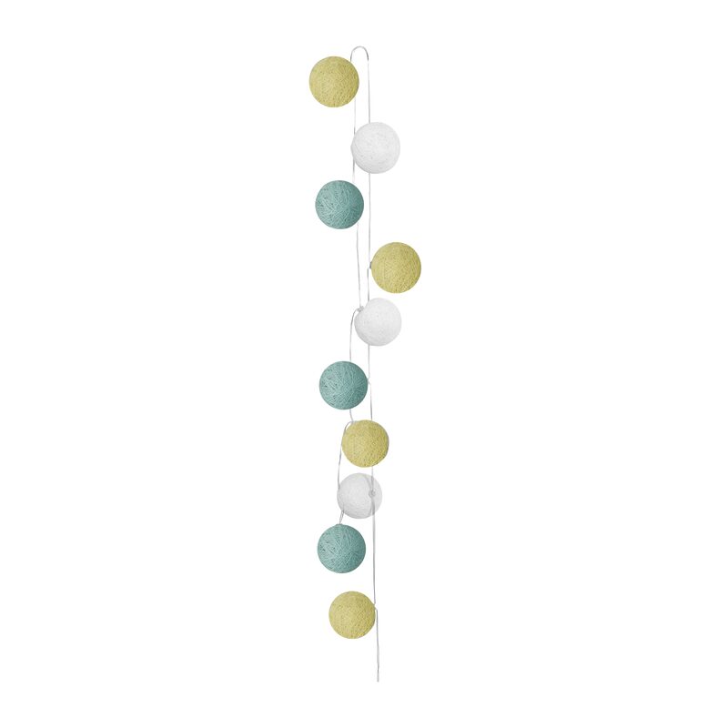 Guirlande lumineuse boule KIMY coloris vert