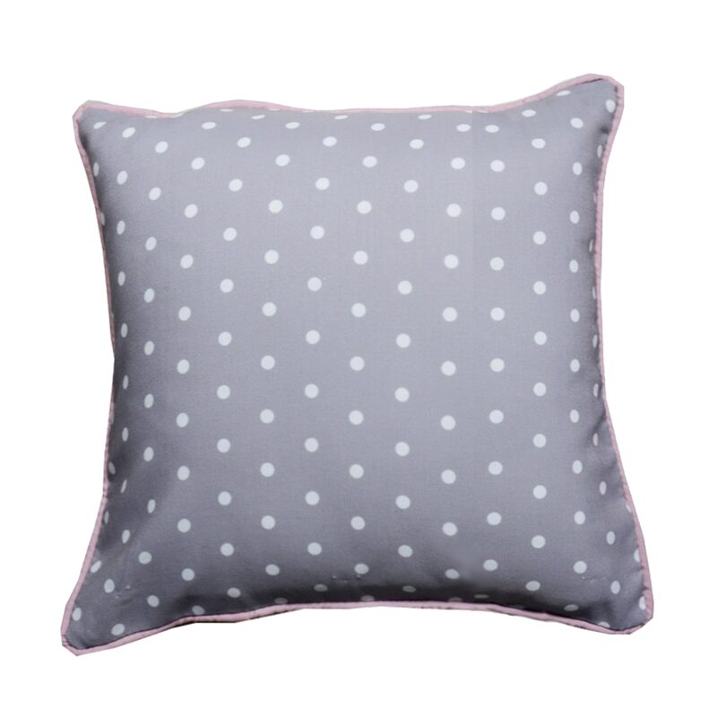 Coussin LILOU coloris gris perle 40 x 40 cm