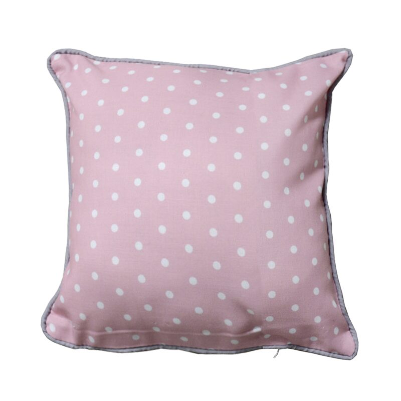 Coussin LILOU coloris rose poudré 40 x 40 cm