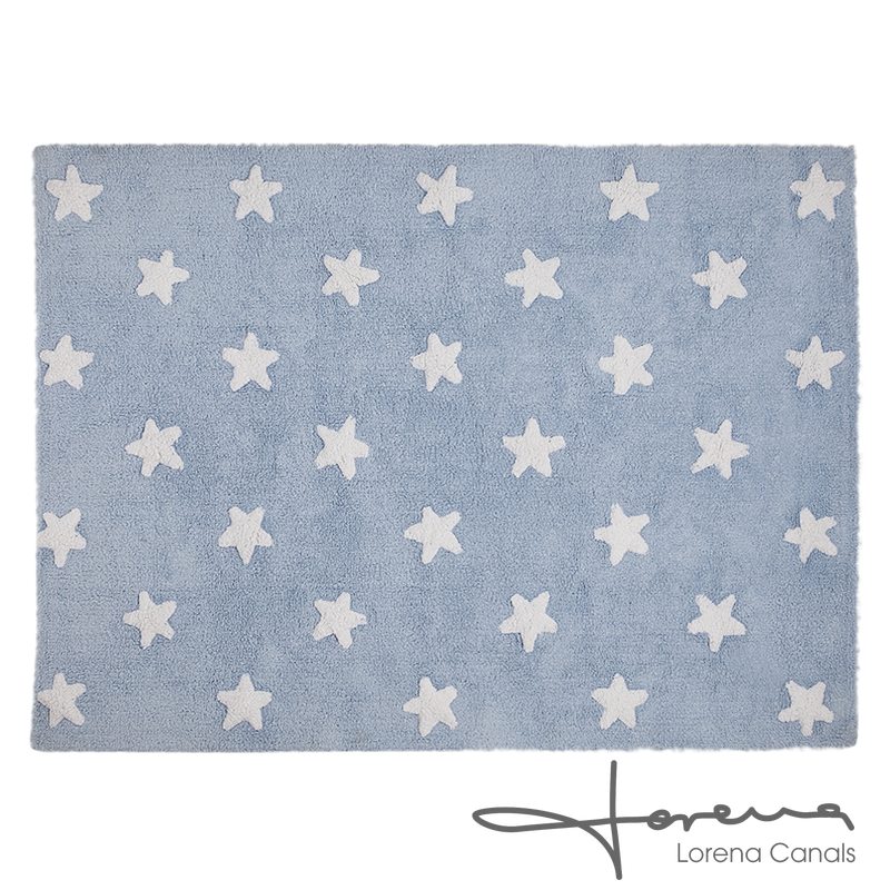 Tapis STARS coloris bleu 120 x 160 cm