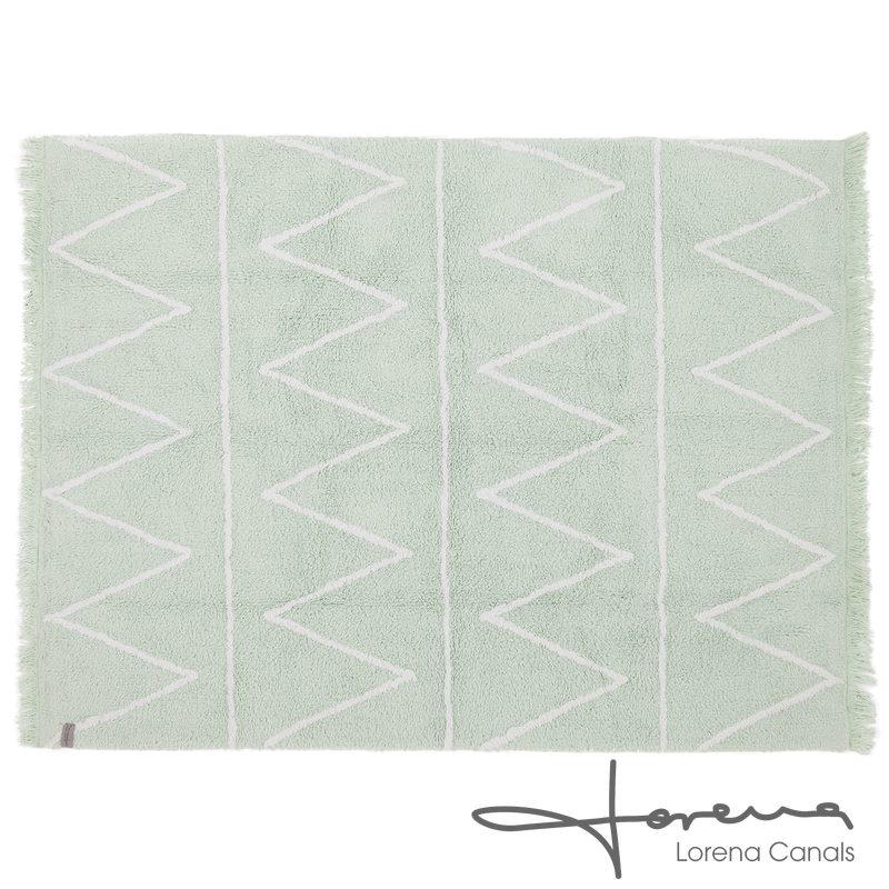 Tapis HIPPY coloris vert menthe 120 x 160 cm