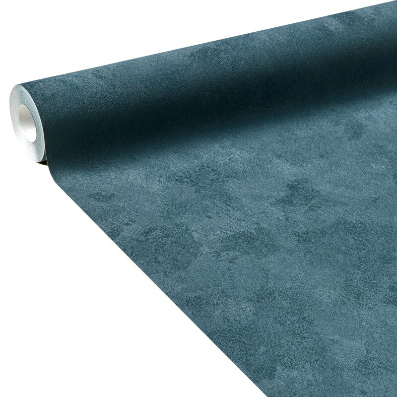 Papier peint intissé CLASSIC LINE coloris bleu gazoline
