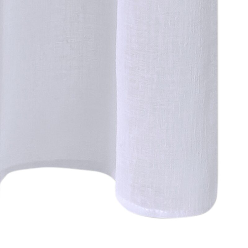 Voilage BORELY coloris blanc 140 x 240 cm