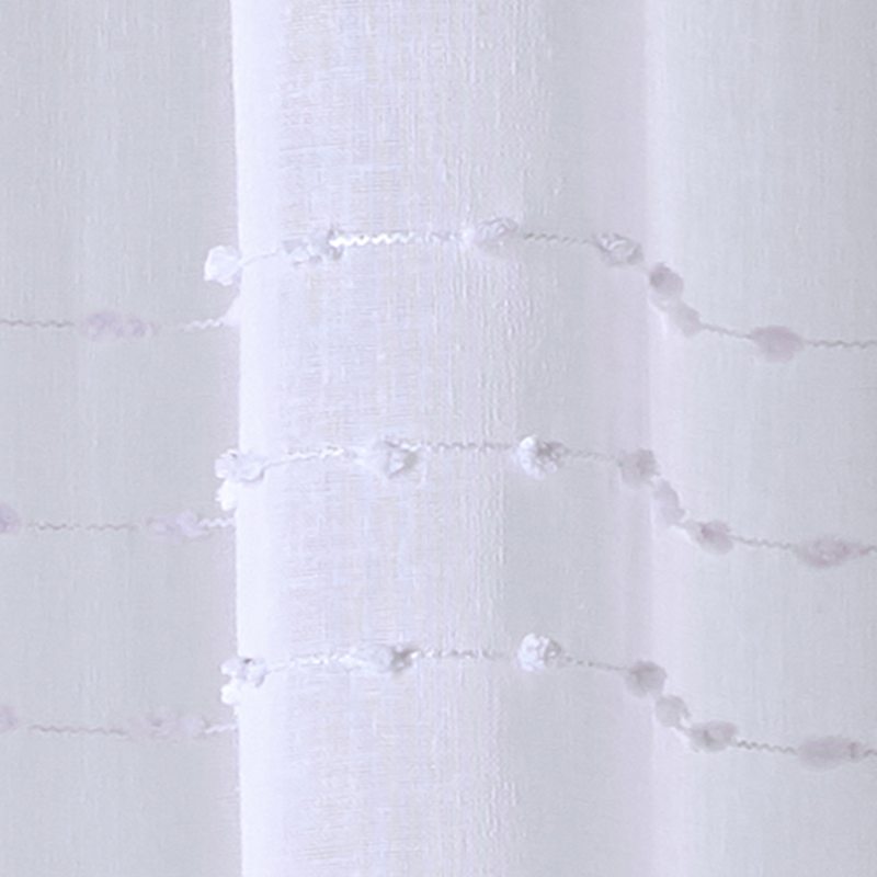 Voilage BORELY coloris blanc 140 x 240 cm