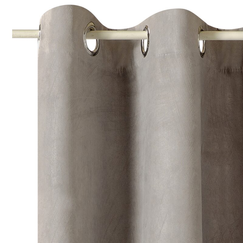 Rideau thermique STRADA coloris gris moyen 140 x 240 cm