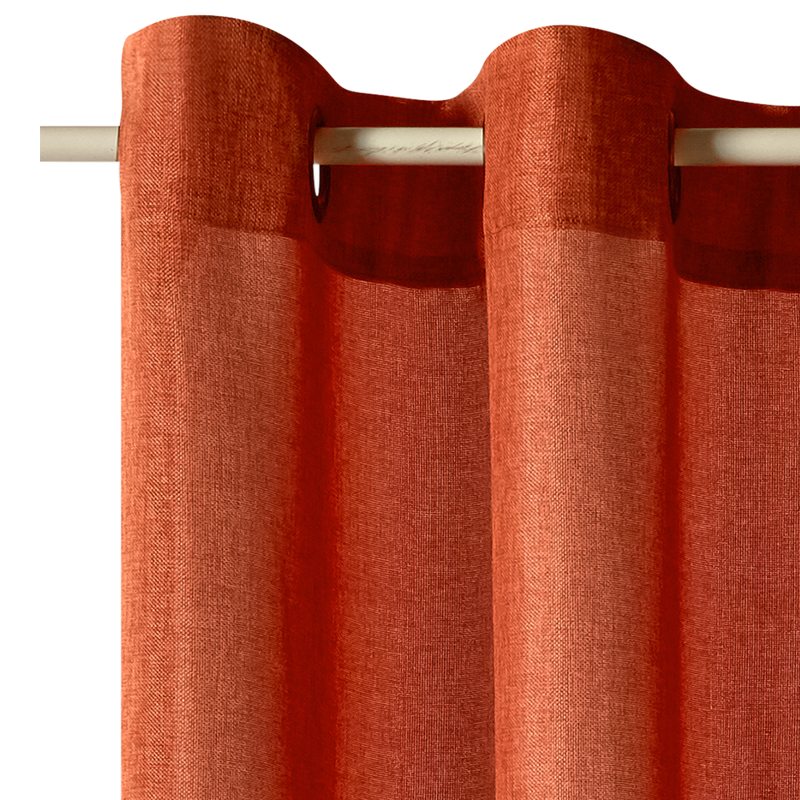 Rideau VOLCANIC coloris potiron 140 x 260 cm