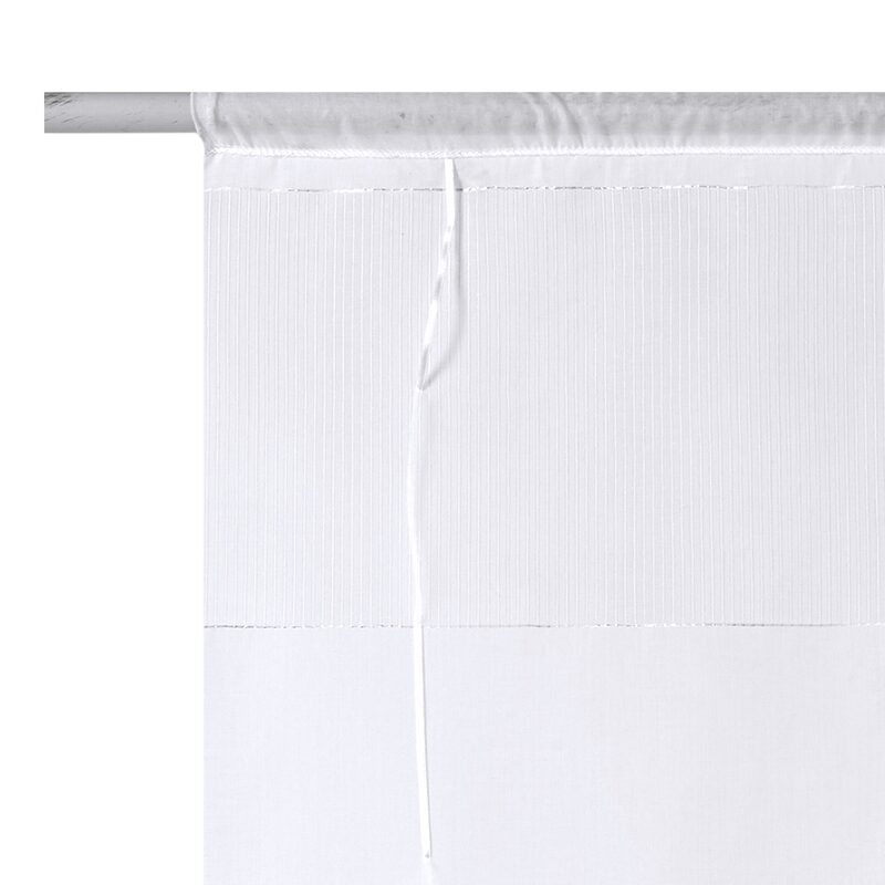 Vitrage WANDA coloris blanc 58 x 145 cm