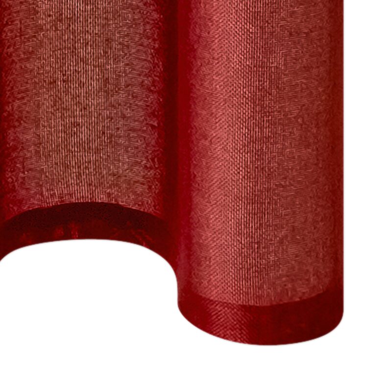 Rideau VOLCANIC coloris rouge coquelicot 140 x 260 cm