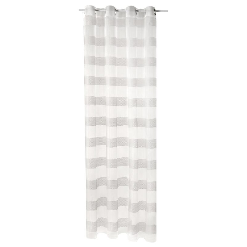 Voilage CALANCA coloris gris 135 x 240 cm