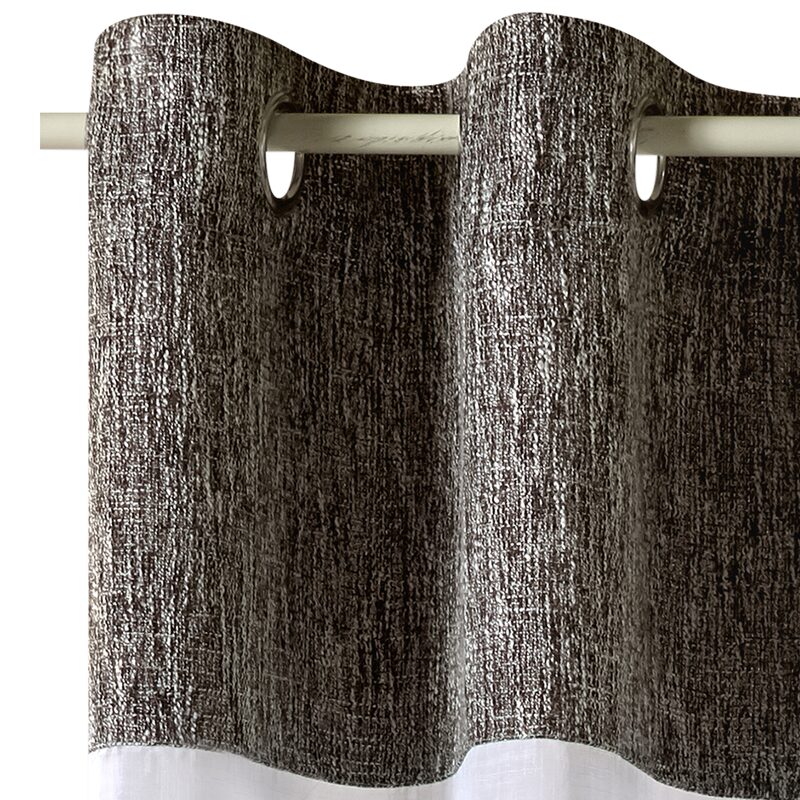 Voilage COCOON coloris gris anthracite 135 x 240 cm