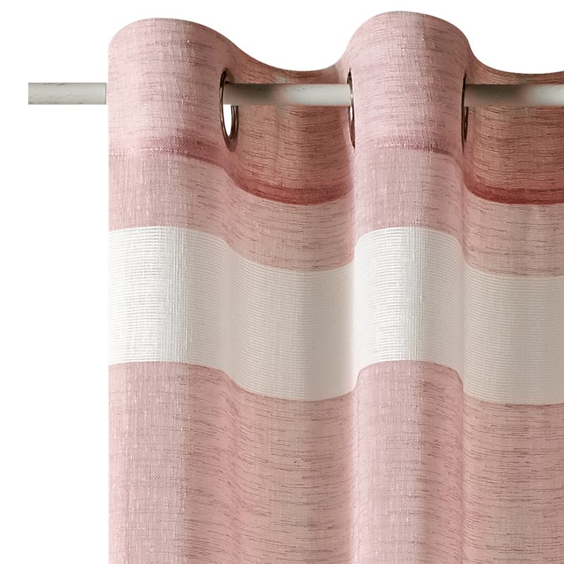 Voilage PIETRA coloris rose 140 x 240 cm