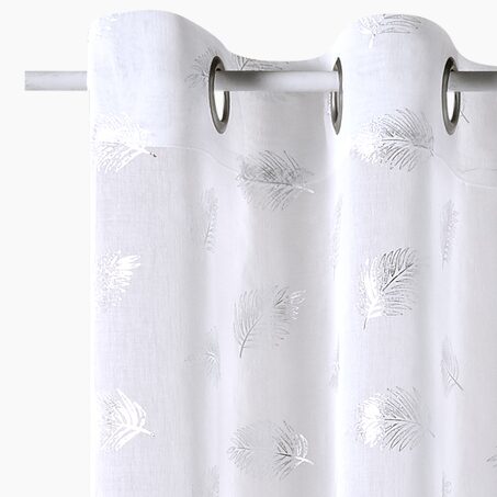 4MURS Voilage FUEGO coloris blanc 140 x 240 cm