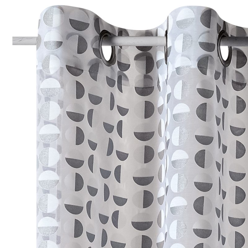 Voilage HAILEY coloris blanc 140 x 240 cm