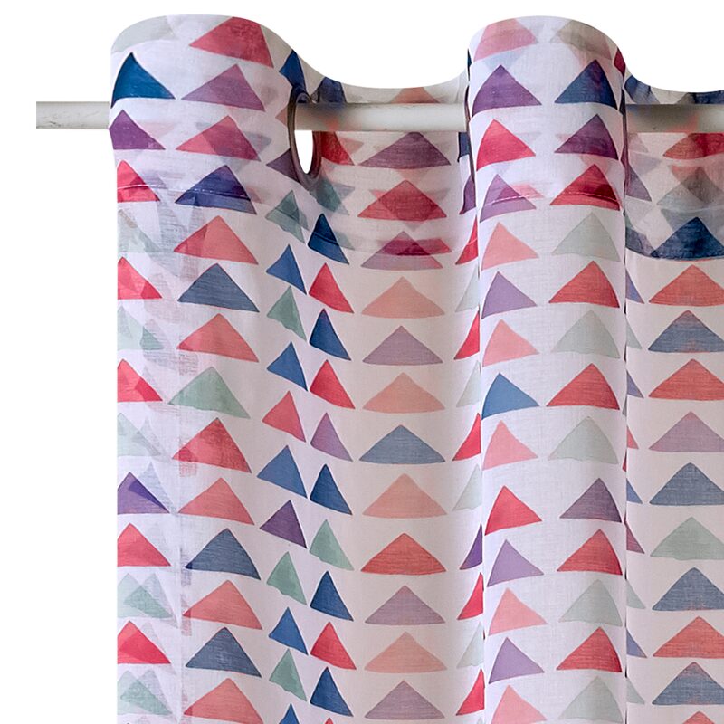 Voilage SOKO coloris blanc 140 x 240 cm
