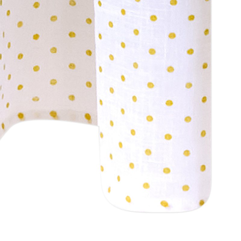 Voilage MILLE POIS coloris jaune 150 x 240 cm