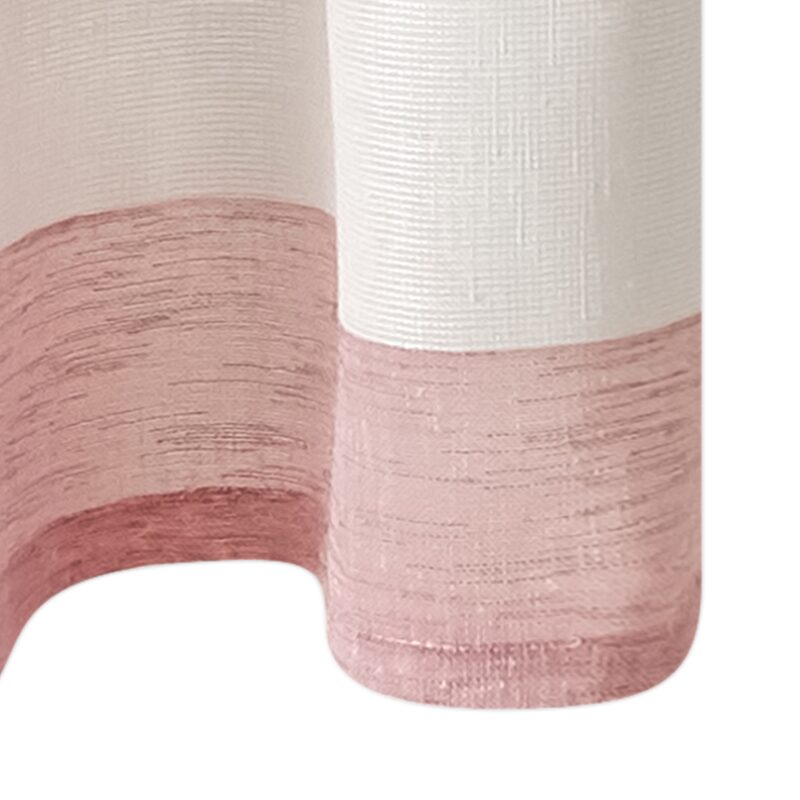 Voilage PIETRA coloris rose 140 x 240 cm