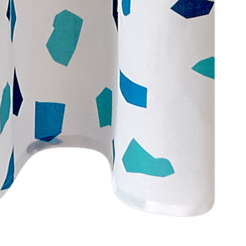 Rideau TERRAZZO coloris bleu 135 x 260 cm