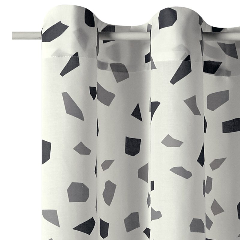 Rideau TERRAZZO coloris gris 135 x 260 cm