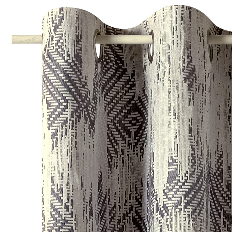 Rideau KANPUR coloris gris 140 x 260 cm