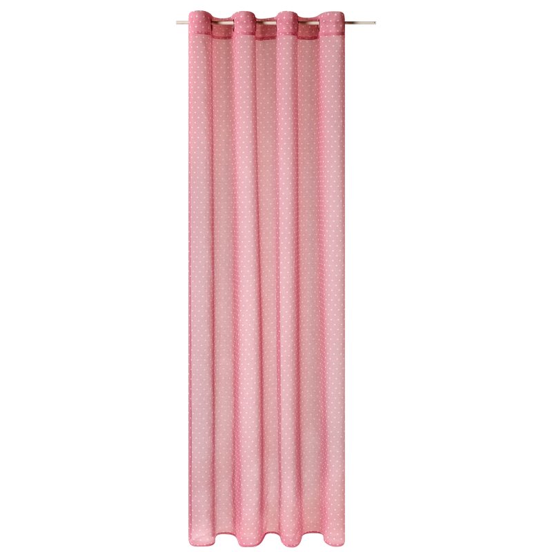 Voilage LILOU coloris rose 135 x 240 cm