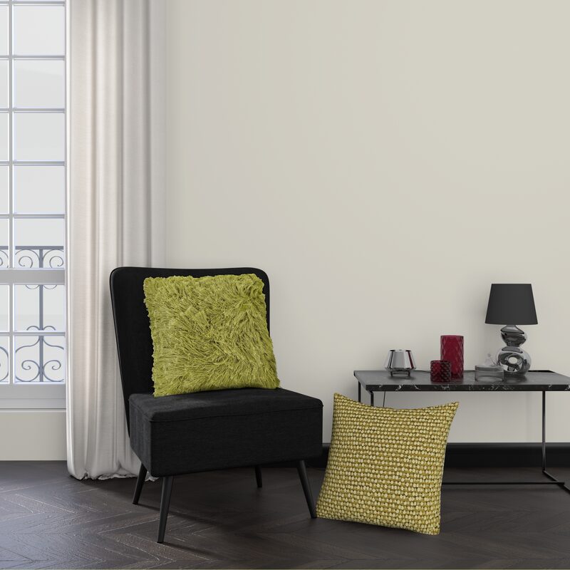 Coussin COMSO coloris vert anis 45 x 45 cm