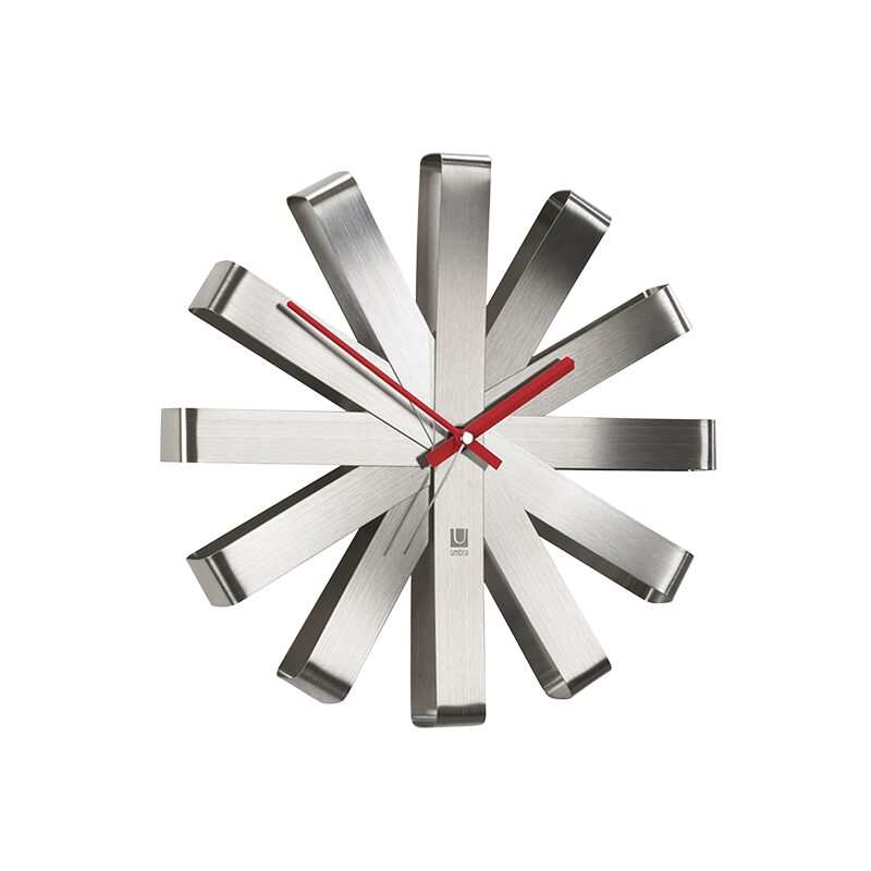 Horloge FRAMEWORK coloris chrome