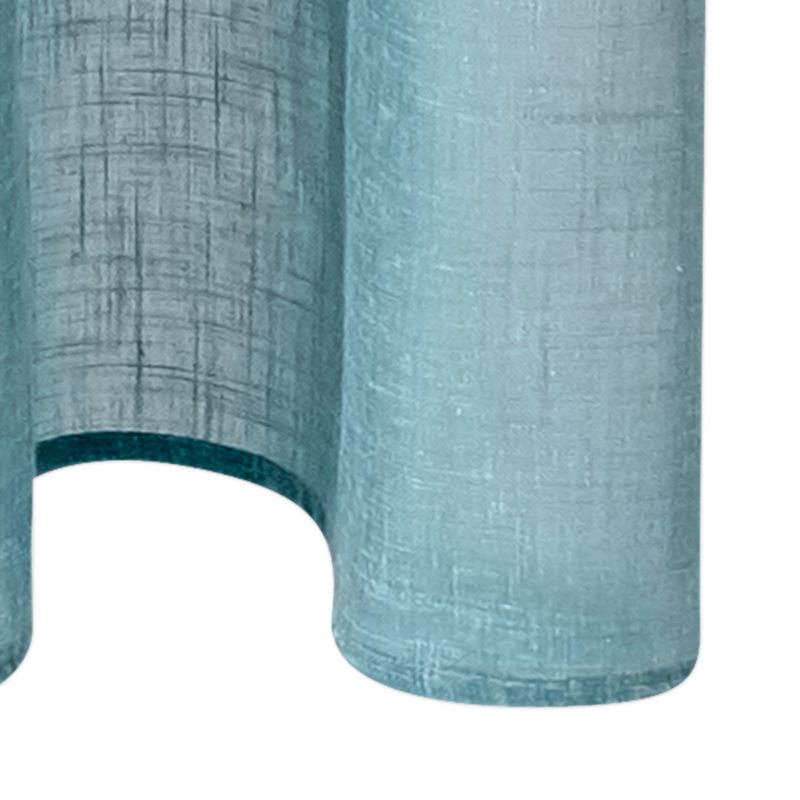 Voilage ASPECT LIN coloris bleu 145 x 260 cm