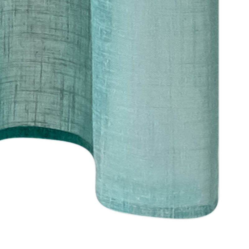 Voilage ASPECT LIN coloris bleu vert 145 x 260 cm