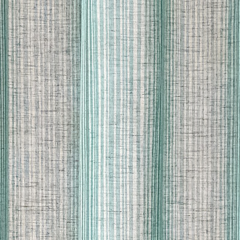 Voilage BAMBOU coloris bleu vert 140 x 280 cm