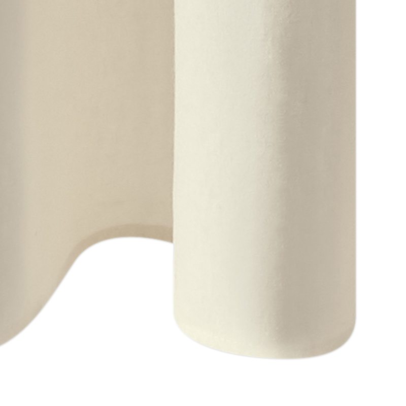 Rideau Lin BRUSH coloris blanc 135 x 240 cm