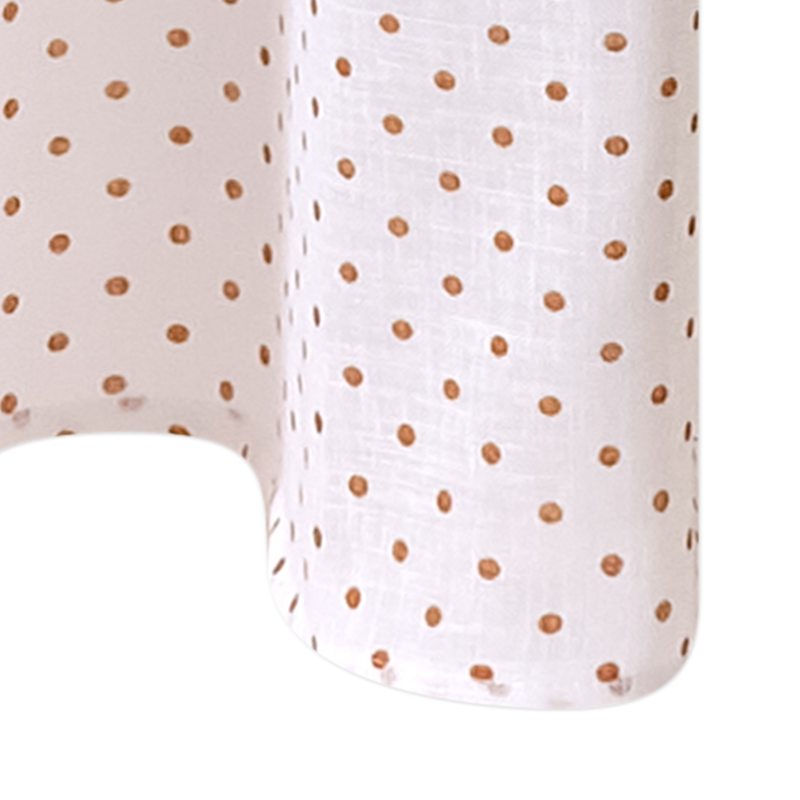 Voilage MILLE POIS coloris orange 150 x 240 cm