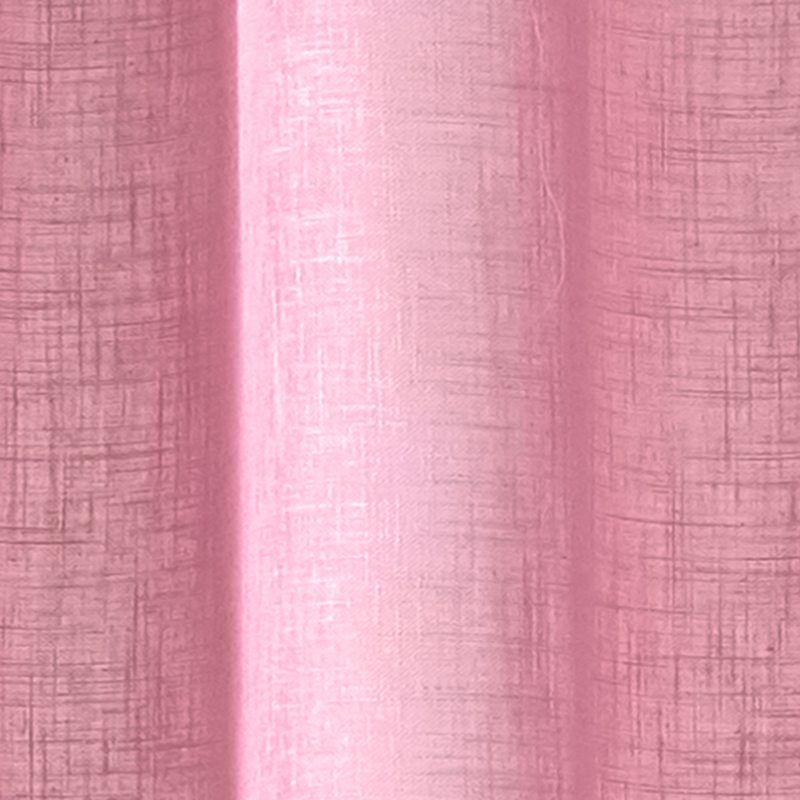 Voilage ASPECT LIN coloris rose tendre 145 x 260 cm