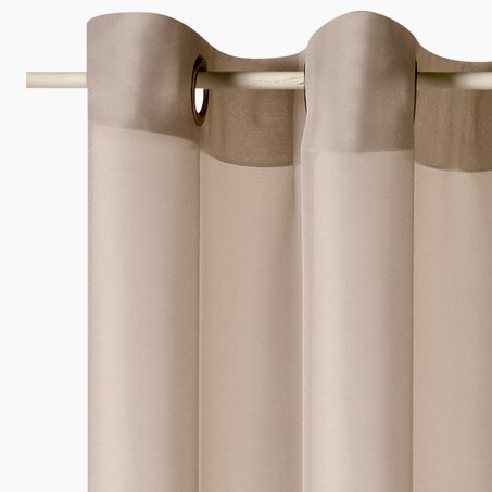 Voilage VOILE CHIC coloris beige 145 x 240 cm
