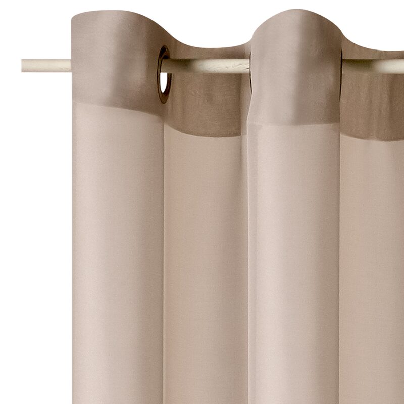 Voilage VOILE CHIC coloris beige 145 x 240 cm