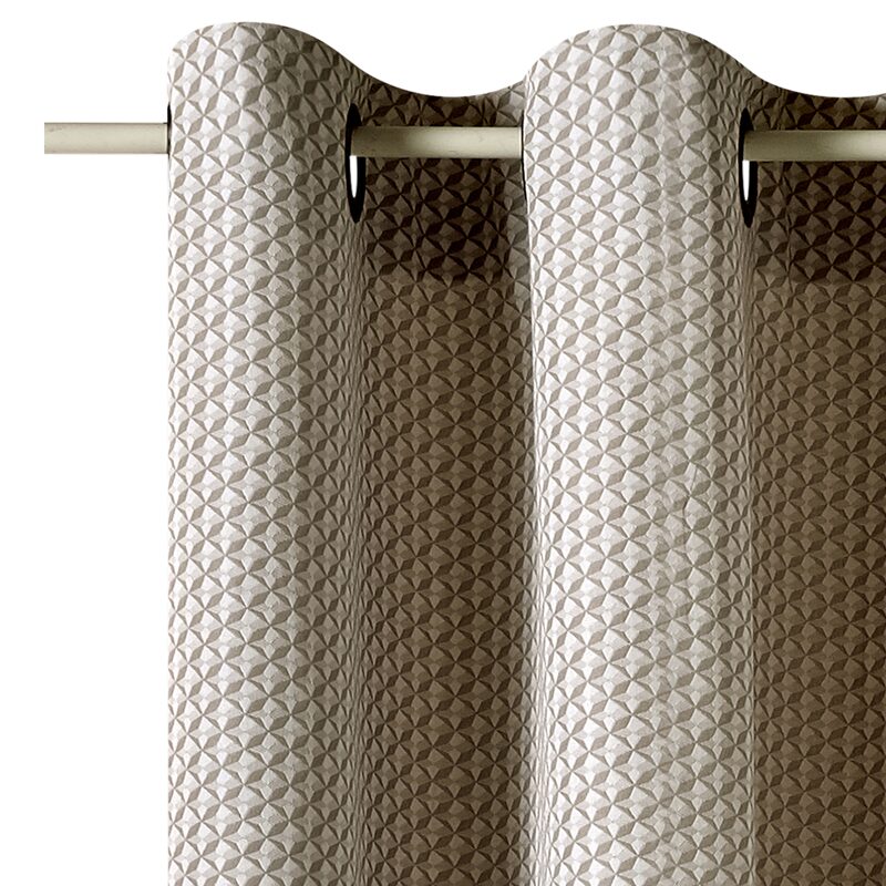 Rideau VILLA coloris gris 135 x 240 cm