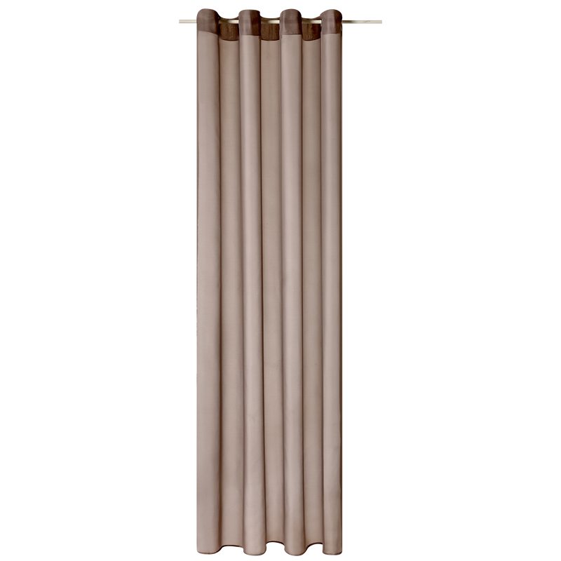 Voilage VOILE CHIC coloris taupe 145 x 240 cm