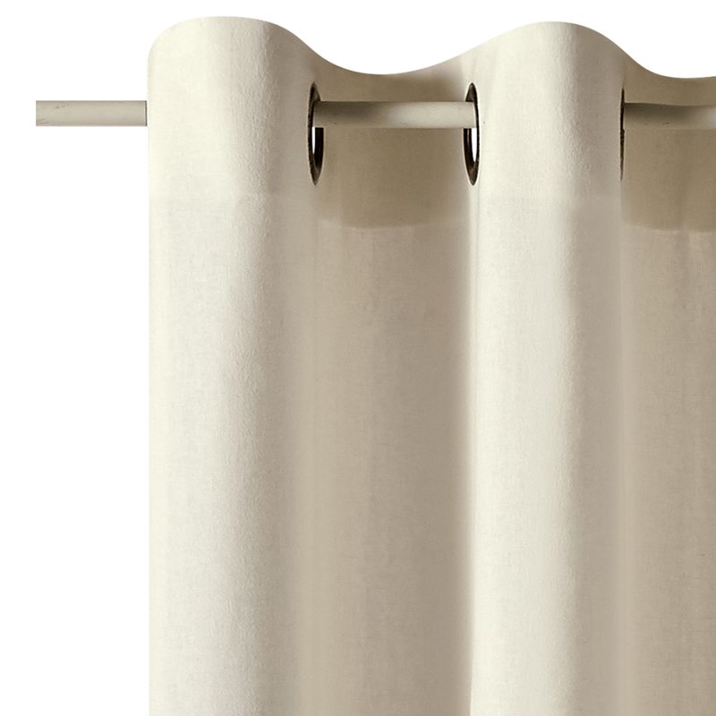 Rideau BRUSH coloris blanc 135 x 240 cm