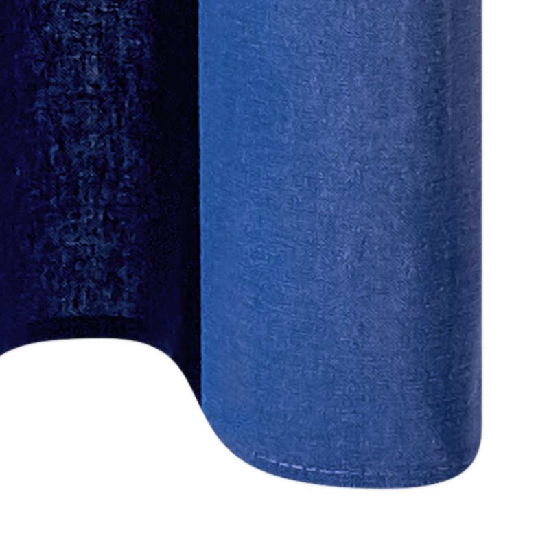 Rideau BRUSH coloris bleu 135 x 240 cm